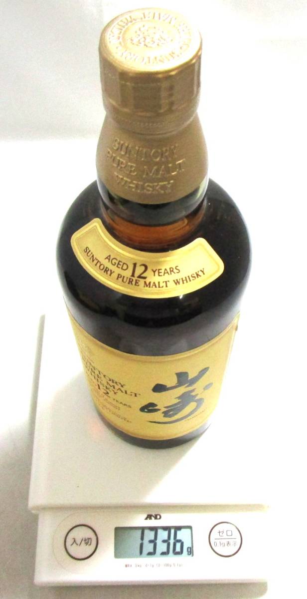 未開栓】SUNTORY サントリー 山崎 12年 ピュアモルト ウィスキー 750ml