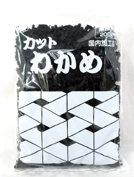新作アイテム 送料200円□yh614□ジャパンスライス カットわかめ 200g