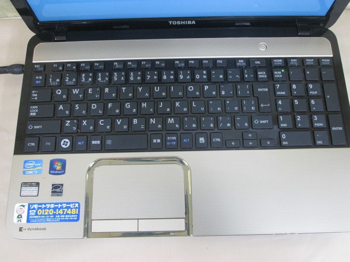 dynabook T552⁄58FK 東芝 T552 Core ブルーレイ 4GB 2.3GHz i7-3610QM 