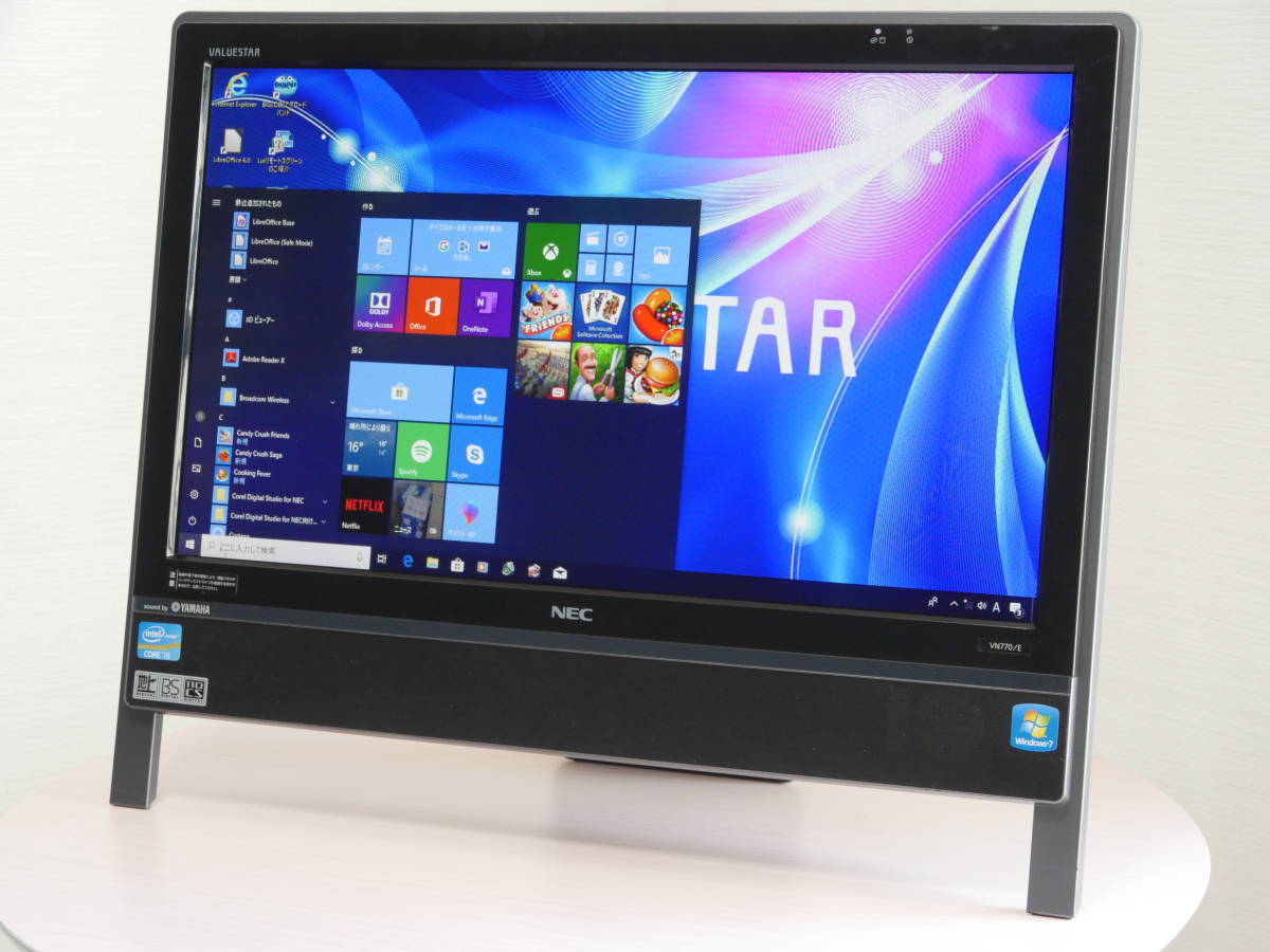 NEC i5-2410M VALUESTAR Core 一体型PC Windows10 ブルーレイ VN770⁄D