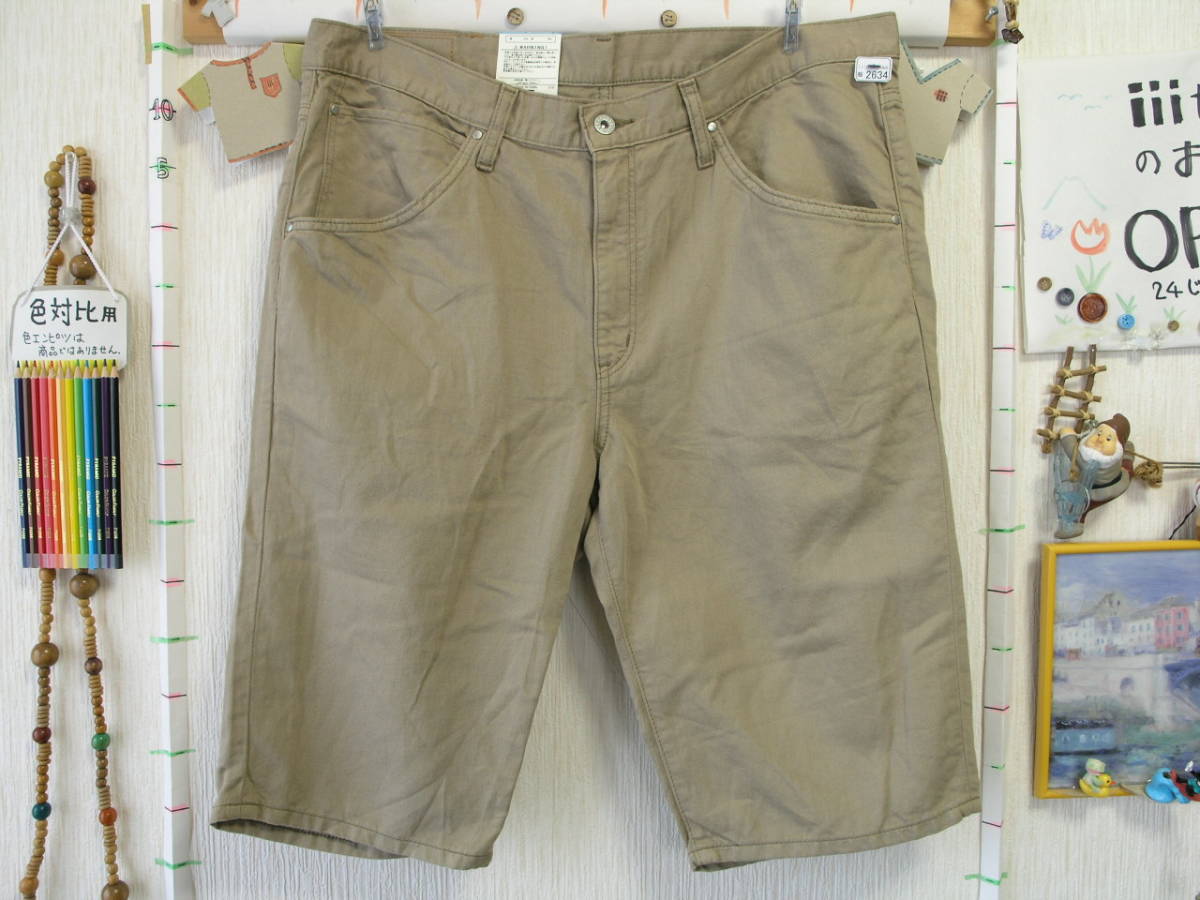 人気セール，限定SALE 服2634 麻混の大きいハーフパンツ EDWIN エドウィン 麻39％ W=96cm38インチ 実測 100cm位 股下32cm 品 iiitomo(その他)｜売買されたオークション情報、yahooの商品情報をアーカイブ公開 - オークファン 男性用