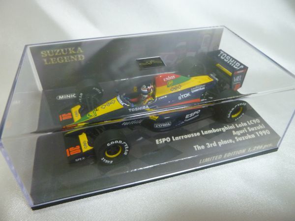 1⁄43 ミニチャンプス LC90 鈴鹿レジェンド Lola 鈴木亜久里 ESPO