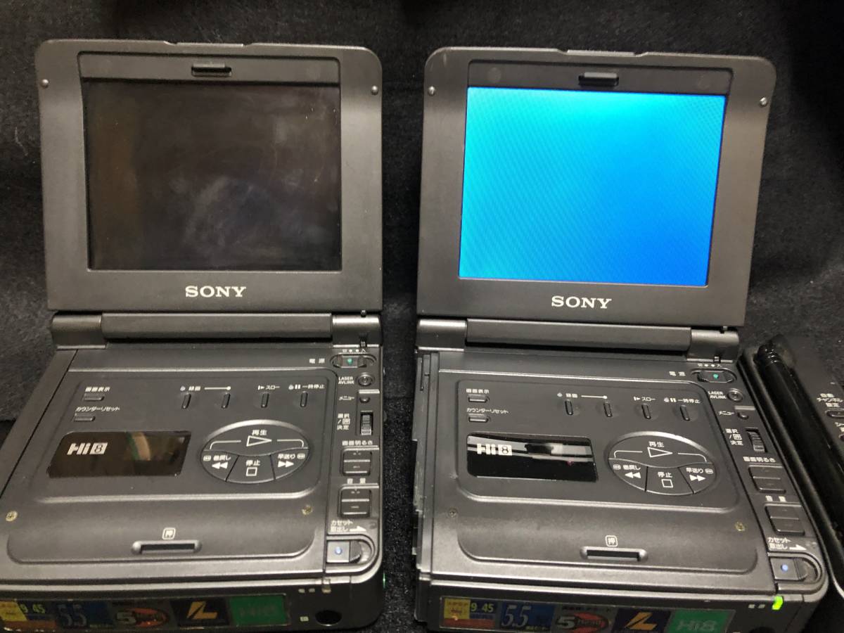 SONY Hi8 ビデオカセットレコーダー VIDEO WALKMAN GV-A700 2台セット_5