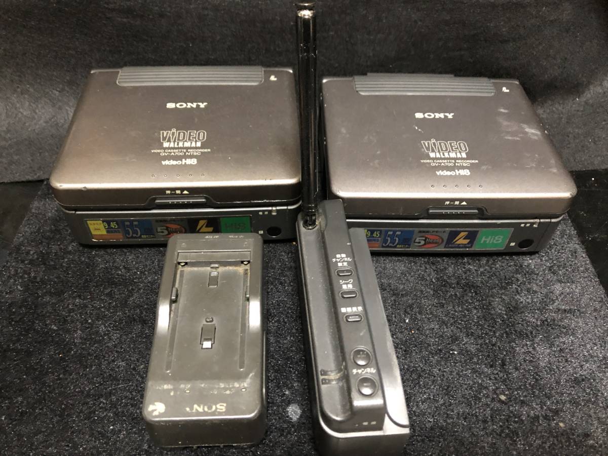 SONY Hi8 ビデオカセットレコーダー VIDEO WALKMAN GV-A700 2台セット_7