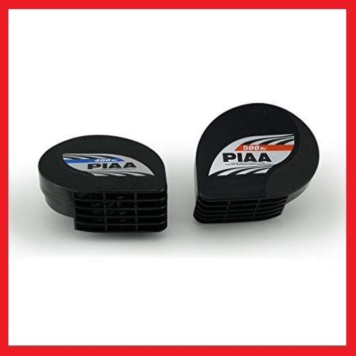 未開封！予約販売！お買い得！　PIAA ( ピア ) ホーン 【スレンダーホーン】400Hz / 500Hｚ ブラック 2個入り _2