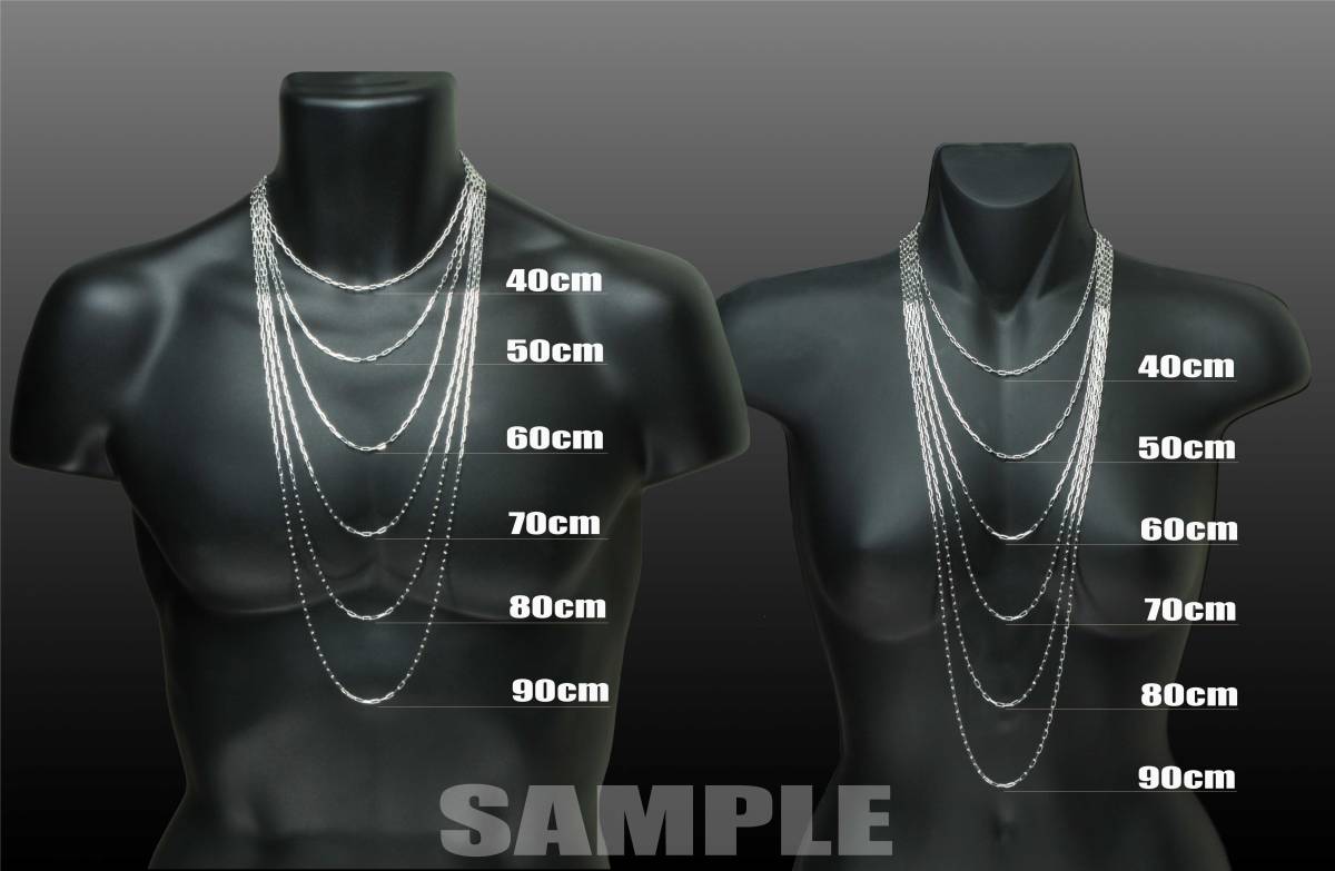 ◆K&G◆送料無料◆純銀シルバー925チェーン◆ネックレス◆2.0mm カット ボール 40cm_5