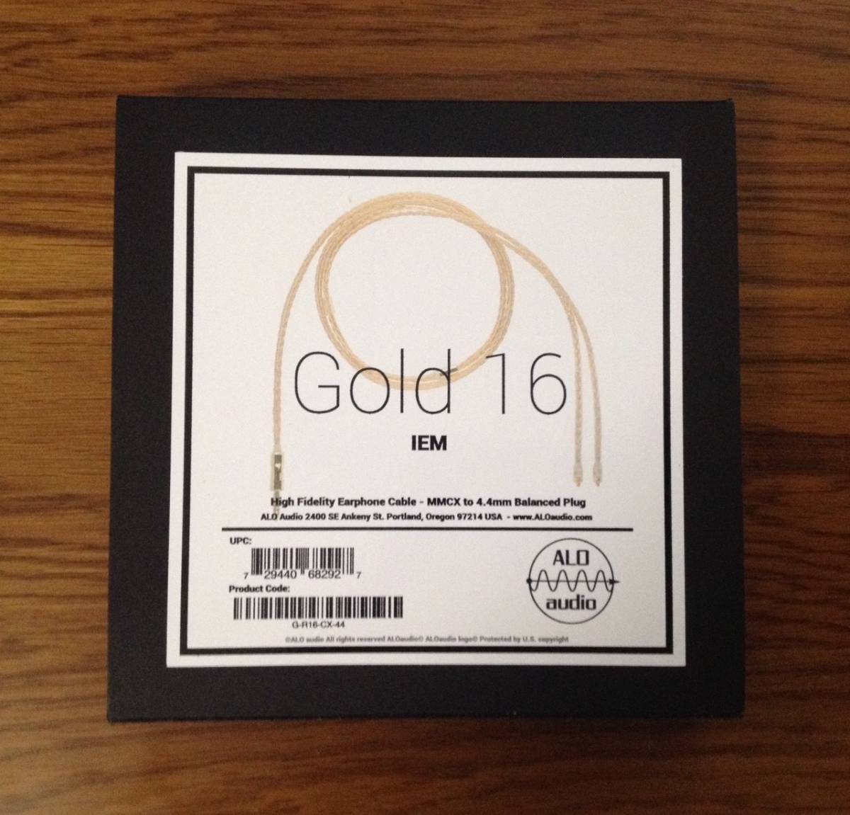 ALO audio Gold 16 IEM Cable (MMCX，4.4mm) ほぼ新品＆視聴のみ