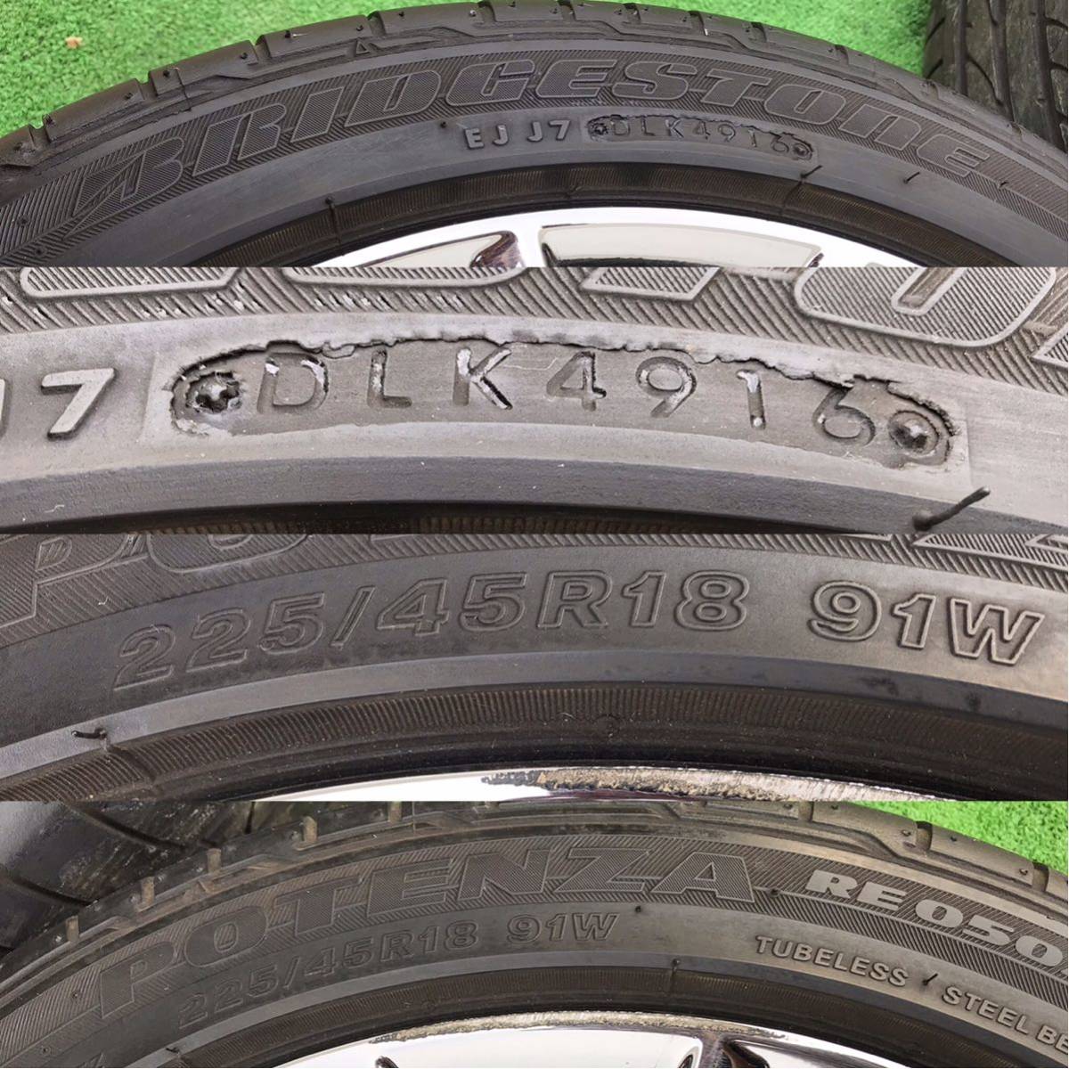 トヨタ 210系 クラウン アスリート 純正オプション 18インチ メッキ 