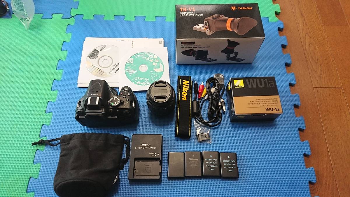 美品 D5200 Nikon 18-55mmレンズ 予備バッテリー 他おまけあり Nikon 