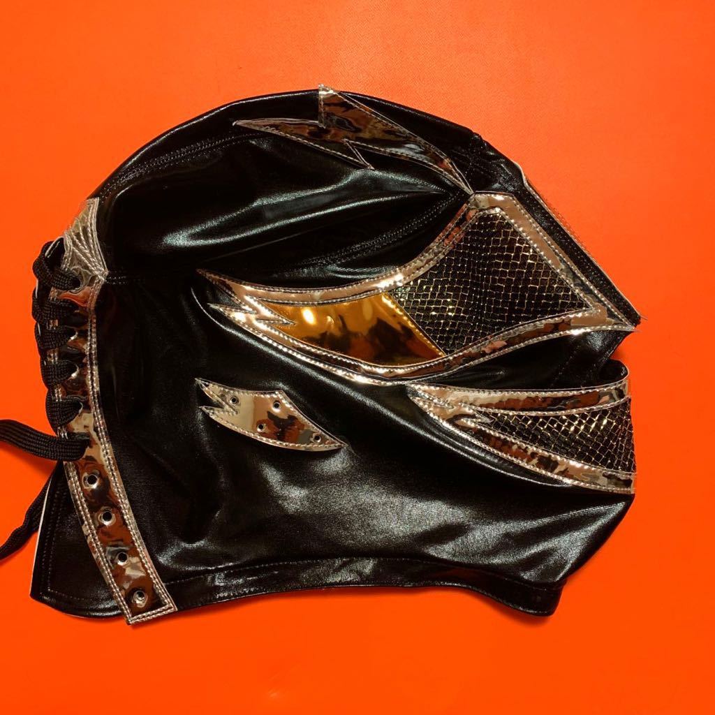 激安！スーパー・ジャイアント・マシン・黒特殊・試合用マスク・超・巨人・仮面・プロレス・昭和レトロ・マニア_1