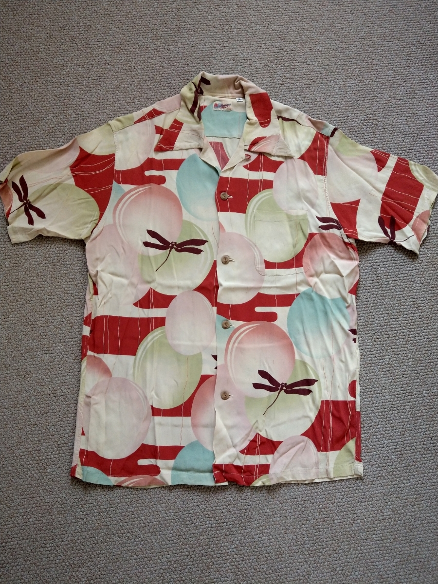 豊富な，限定SALE 期間限定 サンサーフヴィンテージ復刻アロハシャツ 原版1950年代チェリー ブロッサム トンボ柄 サイズL(Lサイズ)｜売買されたオークション情報、yahooの商品情報をアーカイブ公開 - オークフ 男性用