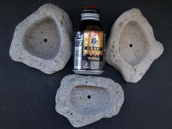 盆栽 山野草 ラン 苔 多肉植物 《軽石植木鉢 3個　Z13》閉店　最終出品_1