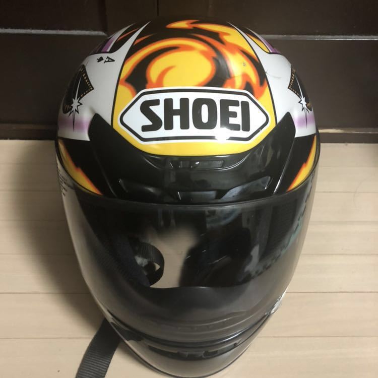 レア！ SHOEI X-8R フルフェイス 宮崎 敦 トランプ ヘルメット Mサイズ