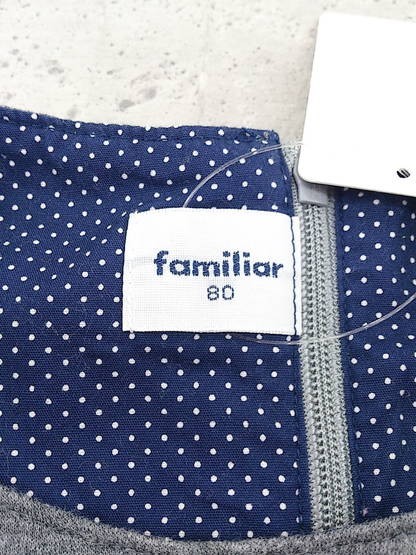 Familiar ファミリア キッズ 子供服 ベビー ノースリーブ 膝丈 ワンピース 80 グレー ベビー用 売買されたオークション情報 Yahooの商品情報をアーカイブ公開 オークファン Aucfan Com