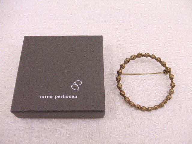 ミナペルホネン tambourine タンバリン ブローチ mina perhonen ミナペルホネン tambourine タンバリン ブローチ - by