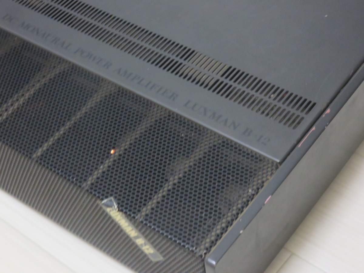 2台セット LUXMAN ラックスマン マニュアルパワーアンプ B-12 2台