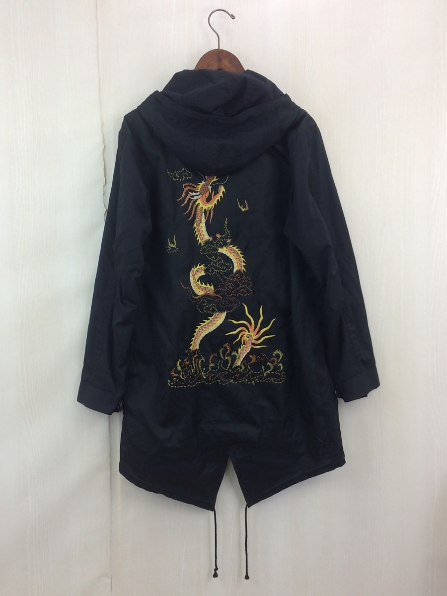 インク ink INK 再構築 リメイク チャイナドラゴン モッズコート 刺繍
