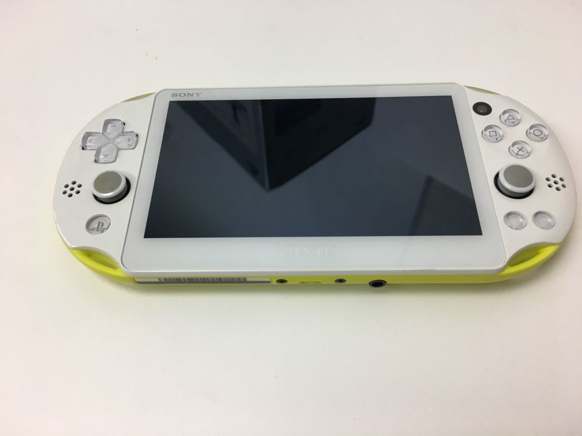 【入金確認後24時間以内に発送】箱無　PSVITA　ライムグリーンホワイト PCH-2000　本体のみ 1A0104-012ms/F4