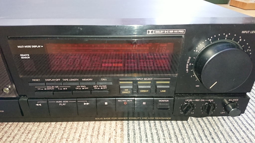 VICTOR ビクター TD-V721 ステレオカセットデッキ (故障品、要修理)