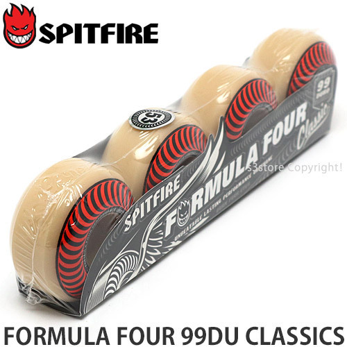 1円～ SPITFIRE FORMULA FOUR 99DU CLASSICS White/Ong 53mm/99du スピットファイヤー クラシック スケート ウィール [同梱不可]