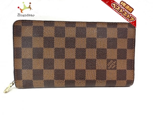  ルイヴィトン LOUIS VUITTON 長財布 N61728 ポルト モネ ジップ ダミエ キャンバス エベヌ CA0063 財布 ダミエ(ダミエライン)｜売買されたオークション情報、yahooの商品情報をアーカイブ公開 - オー 服飾小物