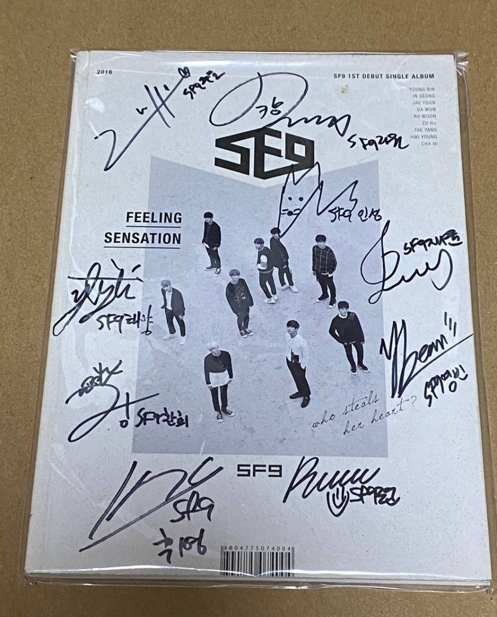 ◇SF9 1st Debut Single Album『Feeling Sensation』 直筆サイン非売CD