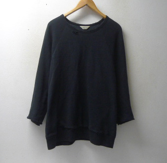 ◇ UNUSED アンユーズド ダメージ加工 カットオフ スウェット 