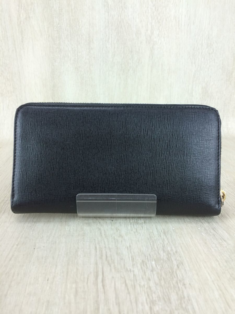 FENDI◇長財布/レザー/BLK 【公式通販】
