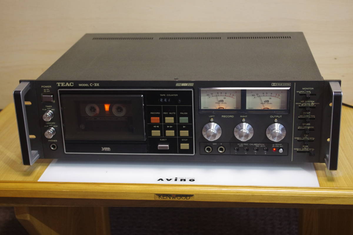 C-3X TEAC カセットデッキ 3ヘッドシングル 名機カセットデッキ｜高