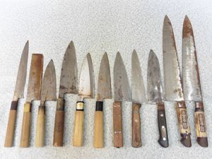 博多包丁 刃渡り160mm 呆気ない