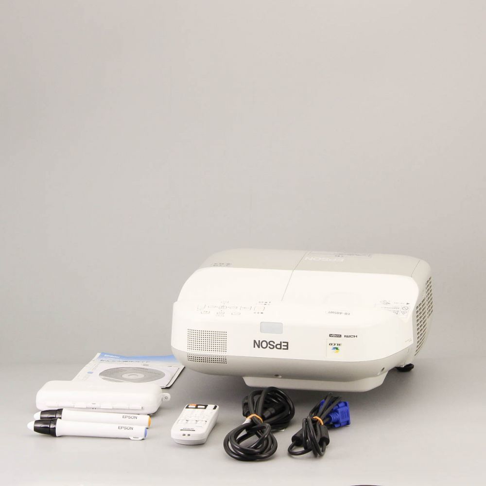 1円開始☆動作良好☆付属品多数☆ EPSON EB-485WT ランプ使用