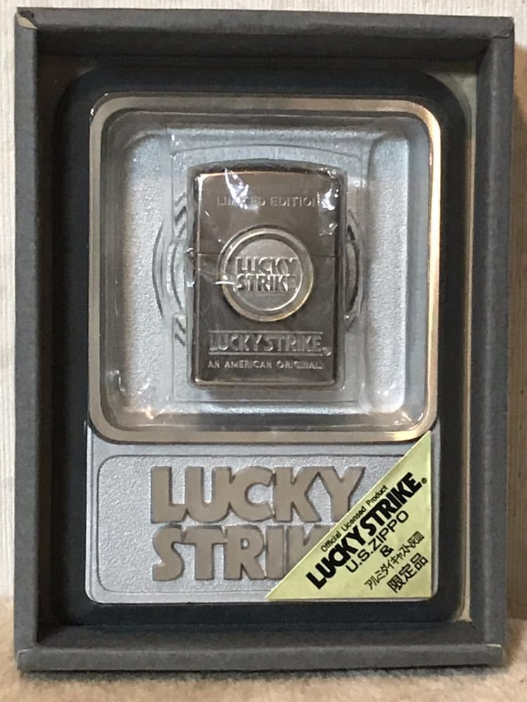 LUCKY STRIKE ラッキーストライク メダル ラッキーストライク - STRIKE ラッキーストライク1994！当時物 メタルオイルライターの通販 zippoの人気アイテム