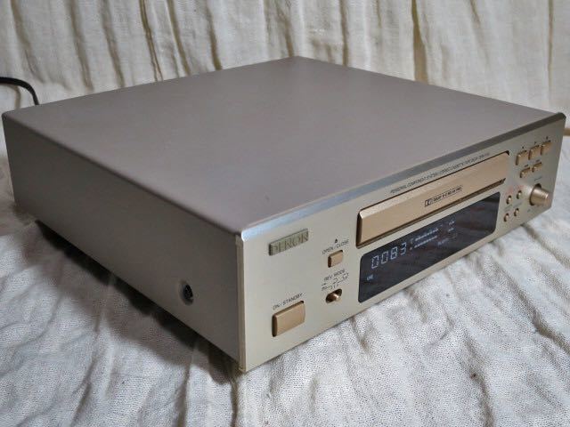 DENON コンパクト カセットデッキ DRR-F100 動作品 2ヘッドオートリバース 水平ローディング デンオン デノン