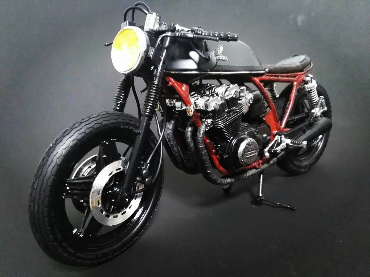 ホンダ CB750F ボルドール2 1／12 アオシマ製 カフェレーサー仕様 改造 