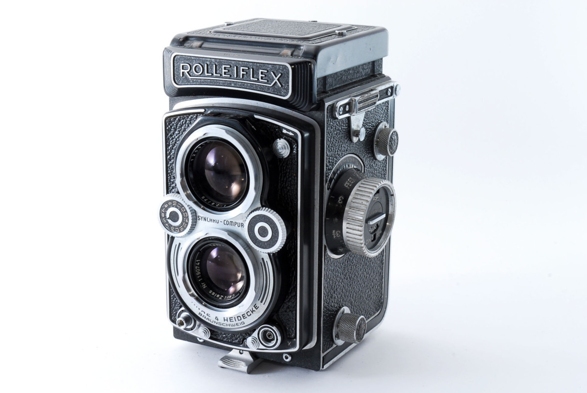 Rolleiflex 二眼レフカメラ 黒 ☆二眼レフカメラ☆ ローライ ROLLEIFLEX ブラック 【公式通販】