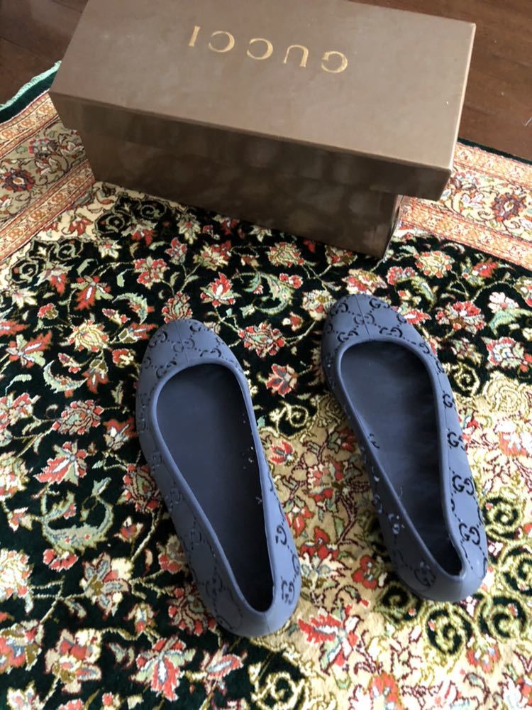 GUCCI グッチ - ネイビー レインブーツ メルカリ 0 レインシューズ