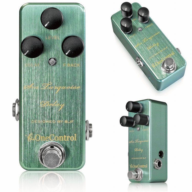最落無し！ One Control　Sea Turquoise Delay / a30314　圧倒的クリア！ 常時ONにして演奏を邪魔しないデジタル ディレイ ！ 1円