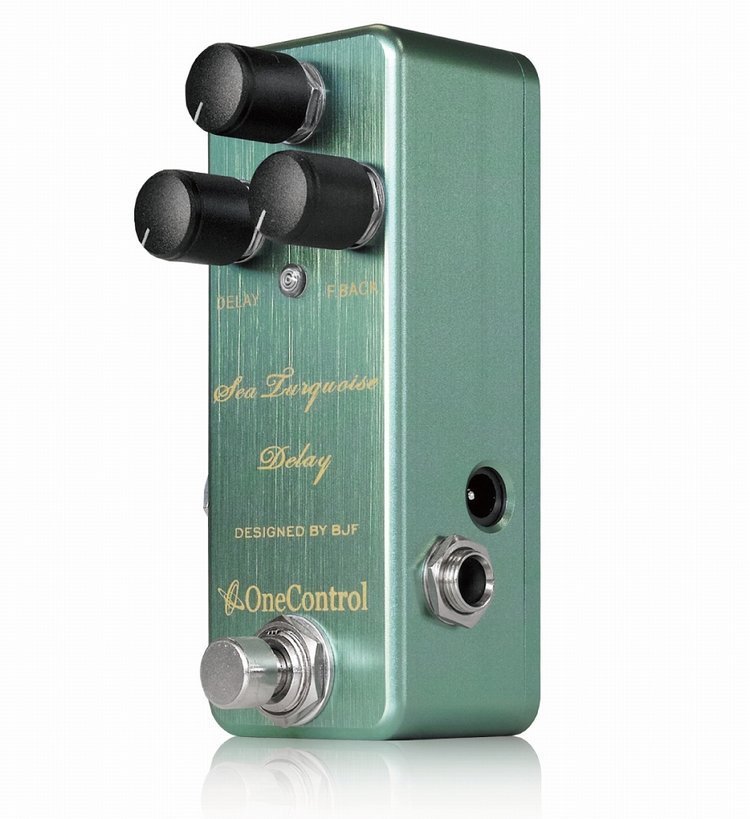 最落無し！ One Control　Sea Turquoise Delay / a30314　圧倒的クリア！ 常時ONにして演奏を邪魔しないデジタル ディレイ ！ 1円