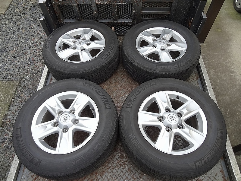ランクル100純正ホイール4本セット 17×8J +60 150 5穴 純正