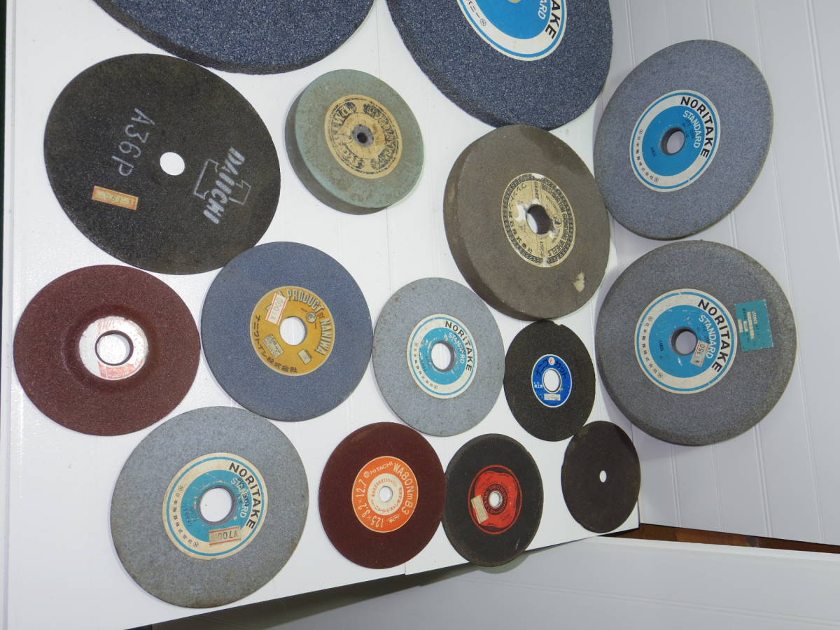 グラインダー砥石　研磨砥石　研削砥石　平型砥石　切断砥石　まとめて18枚　旧型ジャンク品_3