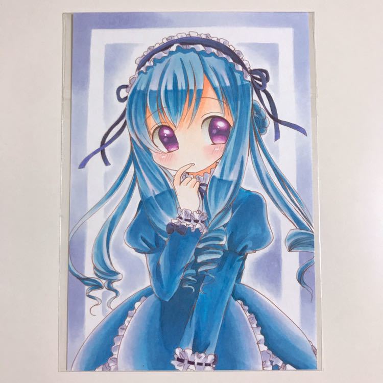 手描きイラスト】シスタープリンセス『亞里亞』ハガキサイズ(手描き