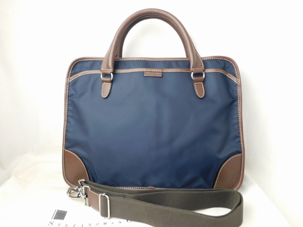 Stefanomano ステファノマーノ ナイロン × レザー コンビ 2WAY