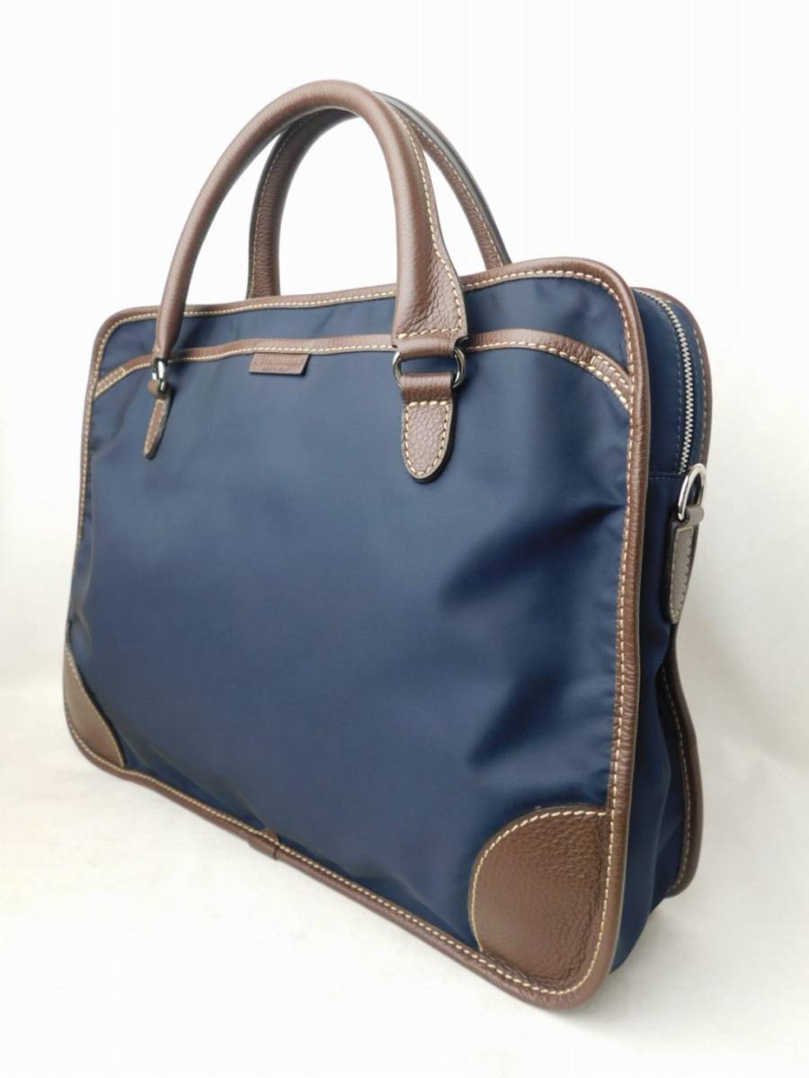 Stefanomano ステファノマーノ ナイロン × レザー コンビ 2WAY 