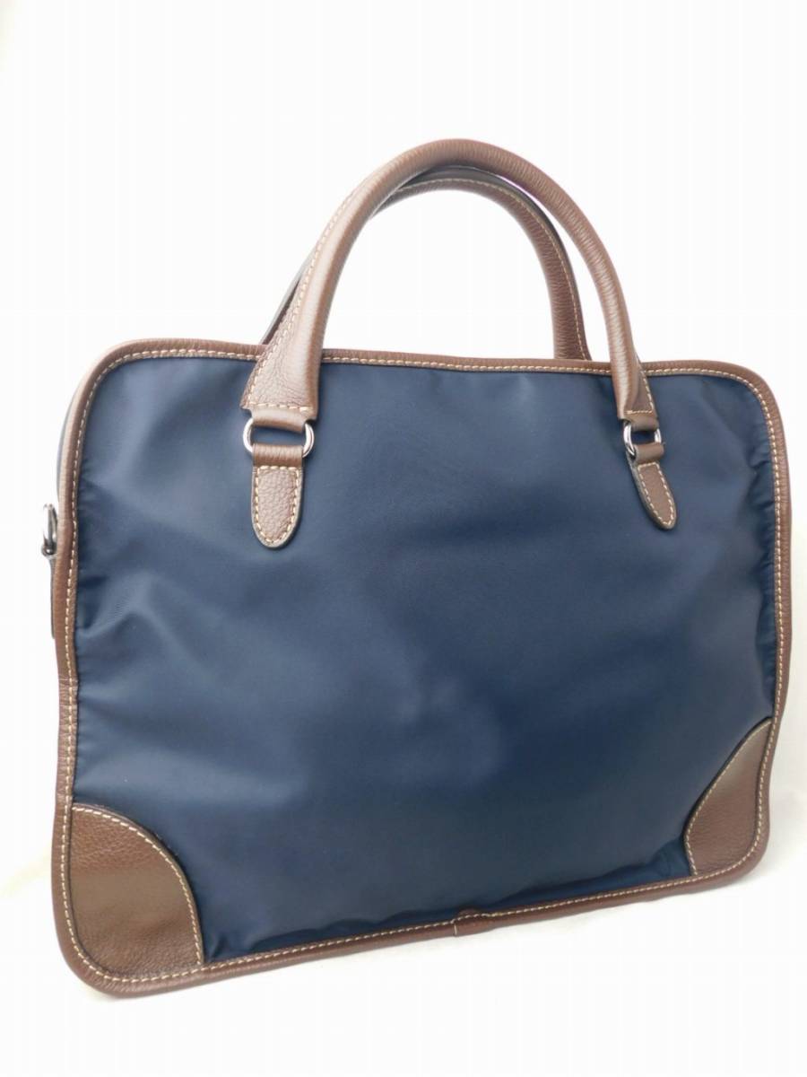 Stefanomano ステファノマーノ ナイロン × レザー コンビ 2WAY 
