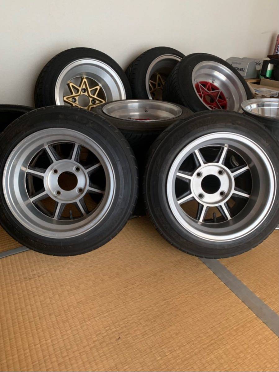 旧車、当時物、街道レーサー、ハヤシ13インチ4穴9Jハコスカ、サニー、ブルーバード