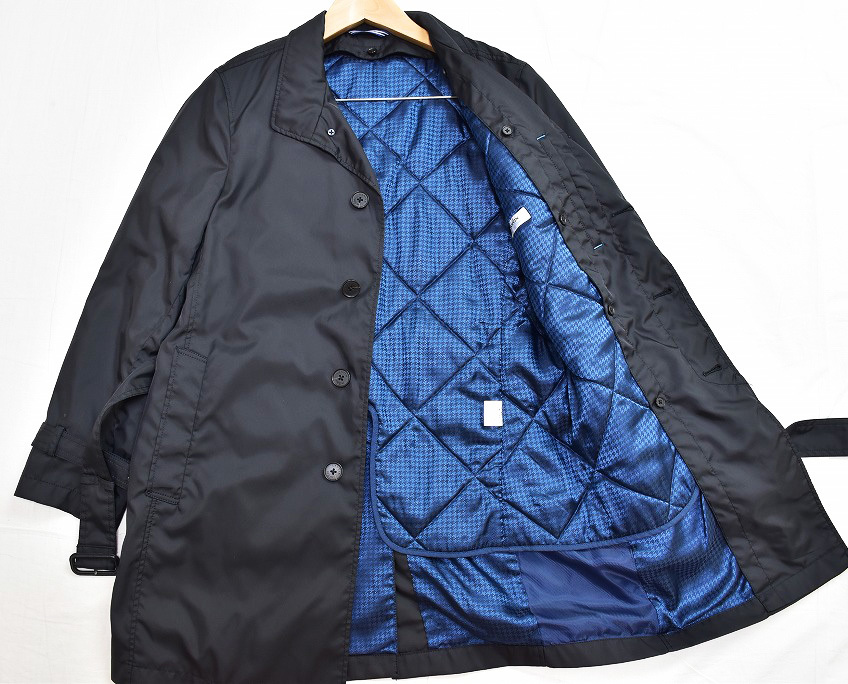 LANVIN en Bleu　キルティングライナー付トレンチコート ヘルシ価格 【ランバンオンブルー LANVIN en Bleu】 メンズ ナイロン混