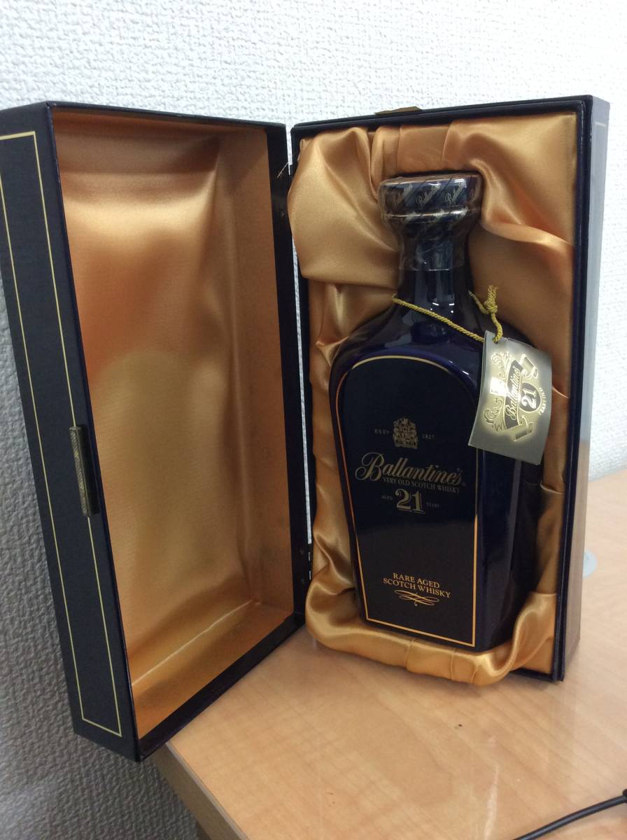 1円～☆古酒☆バランタイン 21年 ＃593 【未開栓】古酒 バランタイン 21