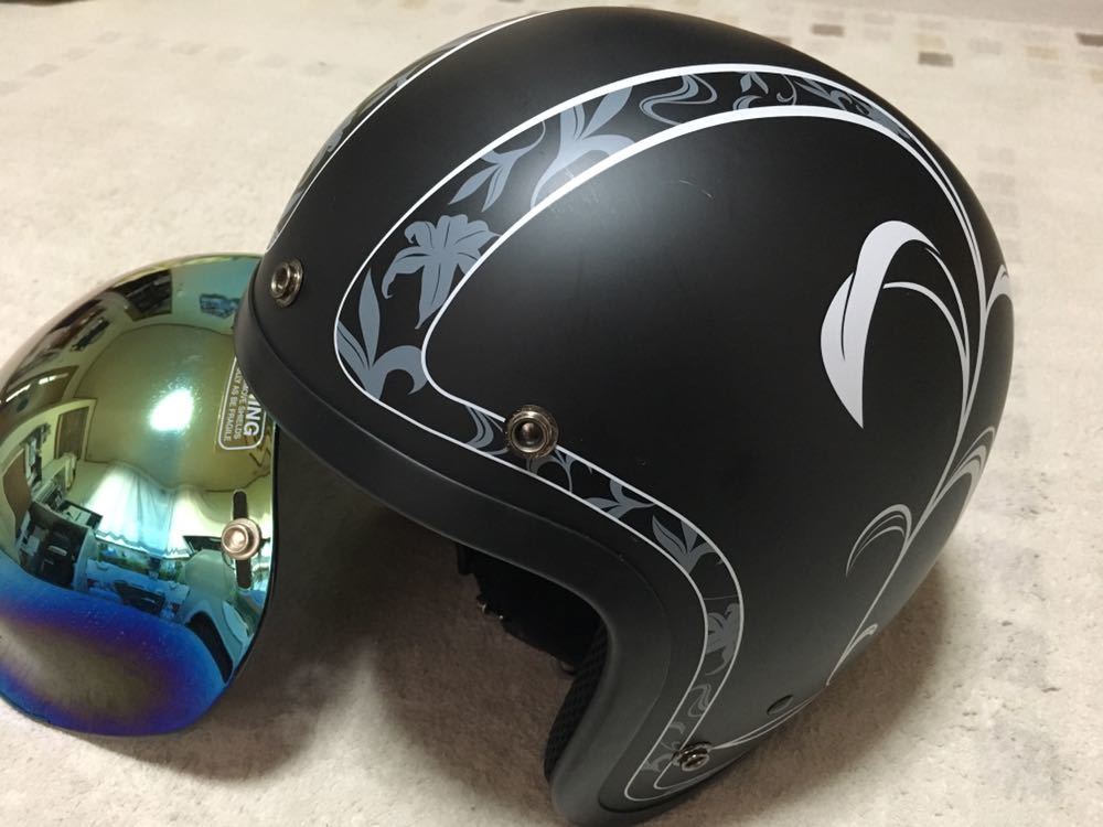 OGK KABUTO RADIC-N ジェットヘル+シールド付き OGK KABUTO RADIC N 57～59㎝ チタンカラーシールド付き ジェット