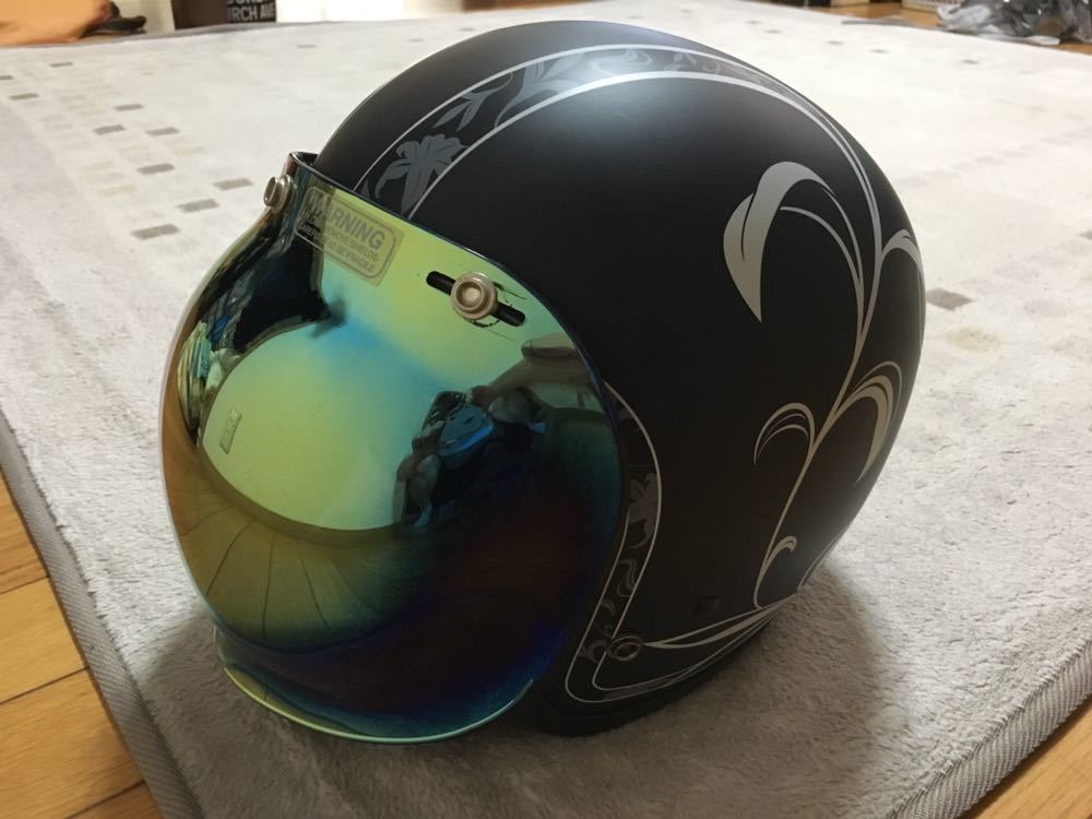 OGK KABUTO RADIC N 57～59㎝ チタンカラーシールド付き ジェット