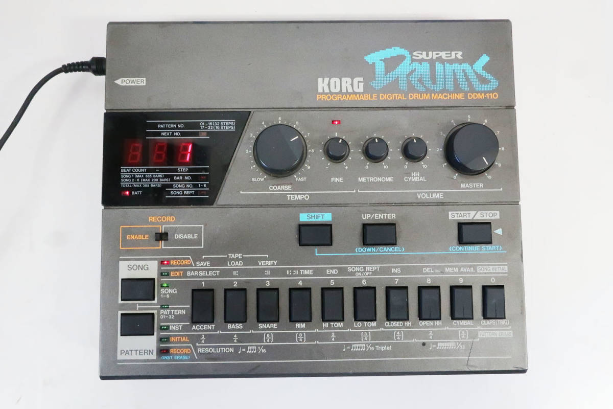 KORG リズムマシン DDM-110 電源OK ジャンク_1